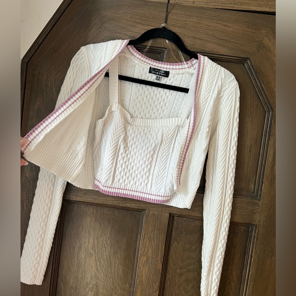 Cropped Sweater/Jacket Combo - Picture 2 of 3